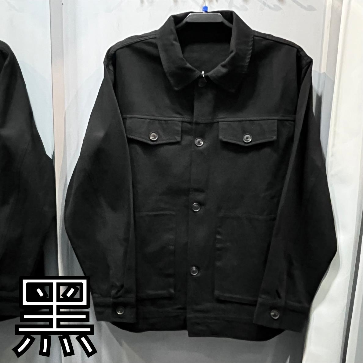 素色工裝外套_黑 62419-19,佳豐有限公司
