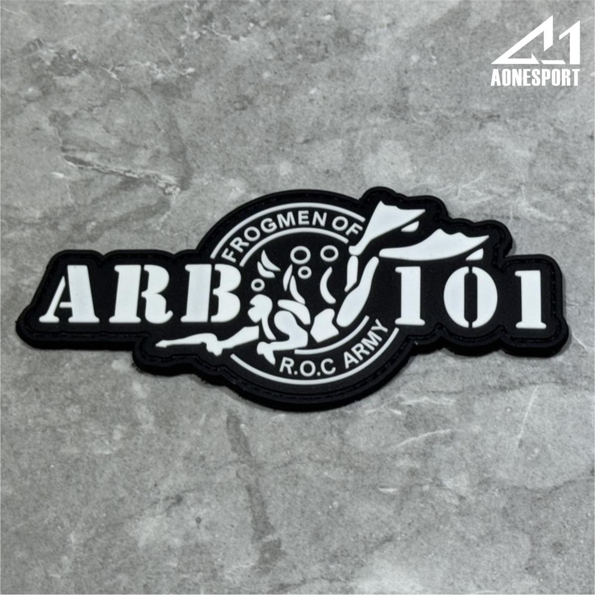 ARB-101  PVC膠章 2D 黑白款 PVC00002-01,佳豐有限公司