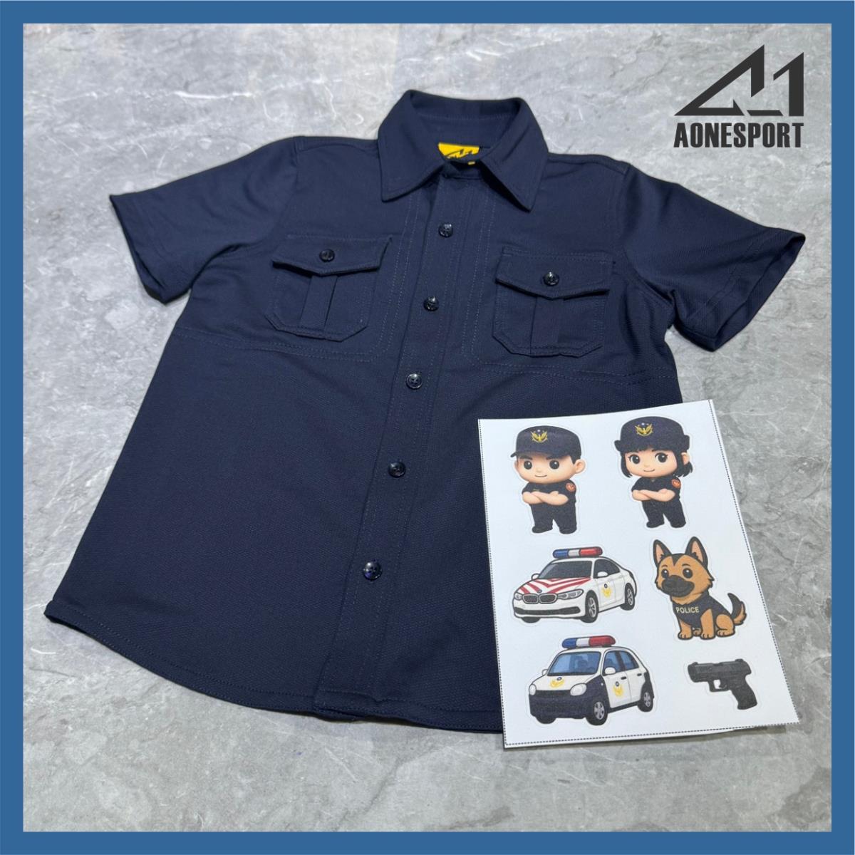 警察童裝制服套裝-POLO短袖款-00-108-1,佳豐有限公司